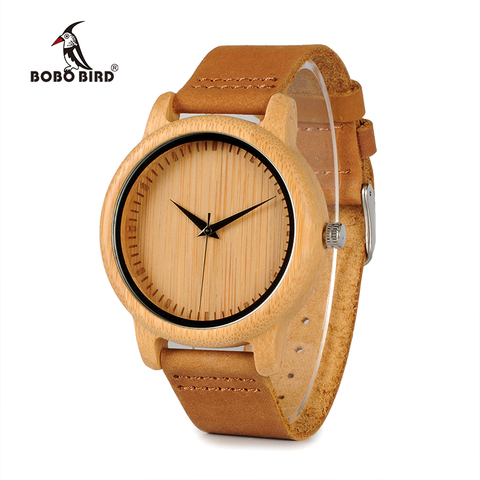 BOBO BIRD Timepieces Bamboo Couples Watches Lovers Handmade Natural Wood Luxury Wristwatches Ideal Gifts Items OEM Drop Shipping ► Photo 1/6