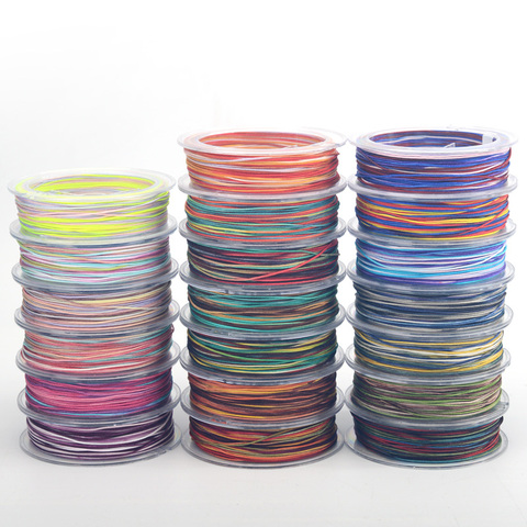 0.8mm colorful Nylon line Thread Chinese Knot Macrame Cord Bracelet Braided String DIY Tassels Beading  25m/roll ► Photo 1/6