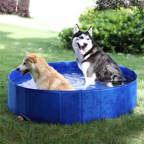 Foldable Dog Pool Pet Bath Swimming Tub Bathtub Outdoor Indoor Collapsible Bathing Pool for Dogs Cats Kids Pool ► Photo 1/6