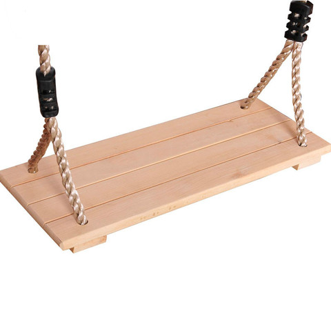 Adult Children Swing Outdoor Garden Swings Four Board Antiseptic Wooden Swing With Rope ► Photo 1/3