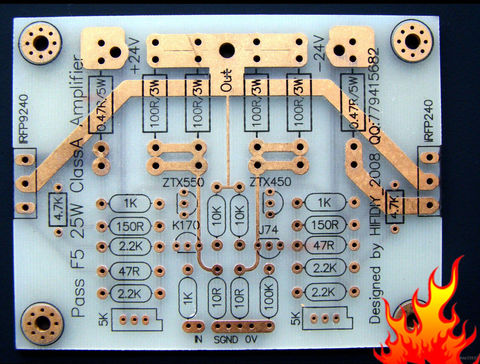 ZEROZONE One pair 25W Single-ended Pure Class A Power amp PCB base on PASS F5 L6-16 ► Photo 1/2