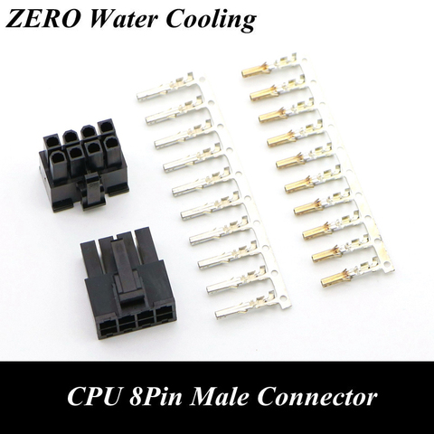 4.2mm 5557 CPU/ATX 8Pin Male Connector with 10pcs Terminal pins for PC Modding. ► Photo 1/1