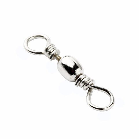 100pcs Barrel Swivel Stainless Steel Sea Ocean Fishing Tackle Hook Connector Snap Fishing Lure Accessories Carp Fly Fish Tool ► Photo 1/6
