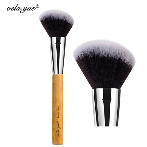 vela.yue Angled Blush Brush Synthetic Vegan Face Cheek Contour Highlight Bronzer Blusher Powder Makeup Brush Beauty Tool ► Photo 1/6
