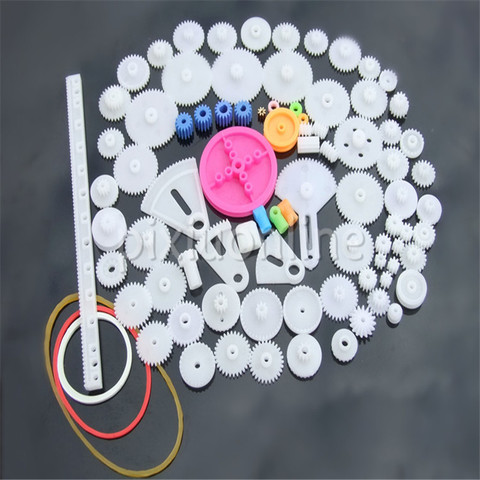 85pcs K841 85 Plastic Gears Pack without repetition DIY Technology Model Making Free Shipping Russia ► Photo 1/6