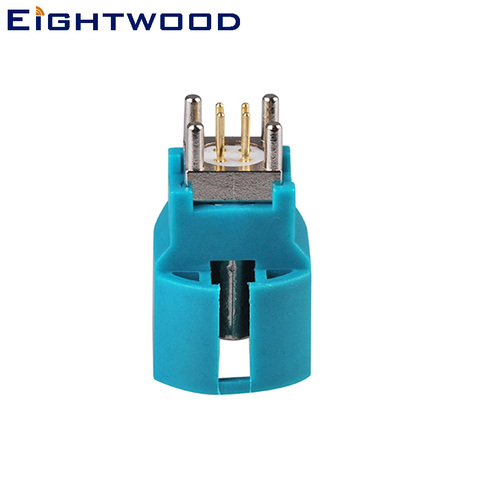 Eightwood HSD Fakra Water Blue Jack Female RF Coaxial Connector Adapter Vertical PCB Mount for Satellite Radio Automotive ► Photo 1/3