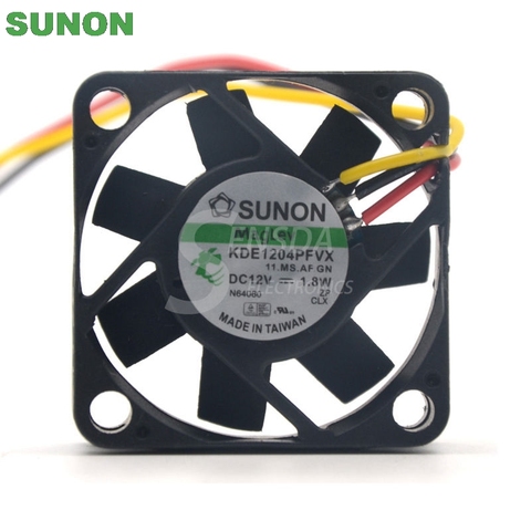 For Sunon fan KDE1204PFVX 40*40*10 mm 12V 1.8W with a 3-wire switch server inverter ► Photo 1/2