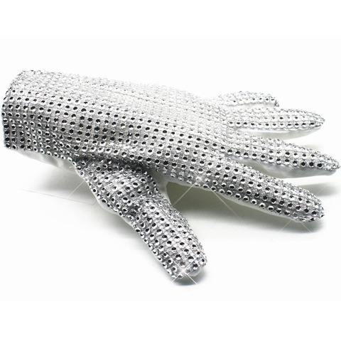 Michael Jackson Single side rhinestone glove collection For Billie Jean