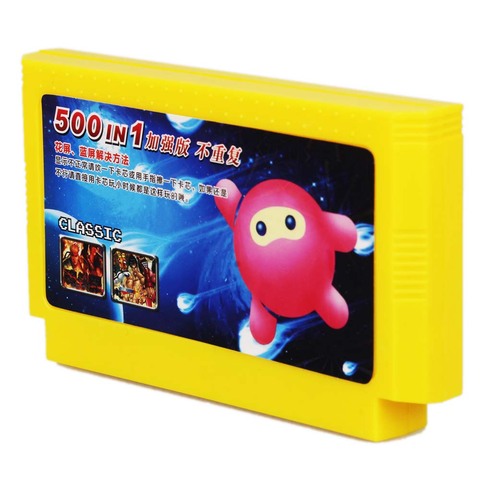 New Arrival 500 in 1 Classic Games Collection 8 Bit 60 Pins Game Card for Video Game Console Memory Card ► Photo 1/6