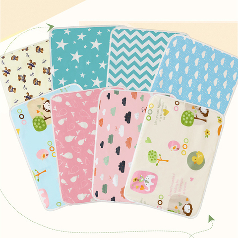 Baby Changing Mat Reusable Nappy Changing Pad Travel Newborn Mattress Linens Portable Foldable Washable Waterproof Mat 35x45cm ► Photo 1/6