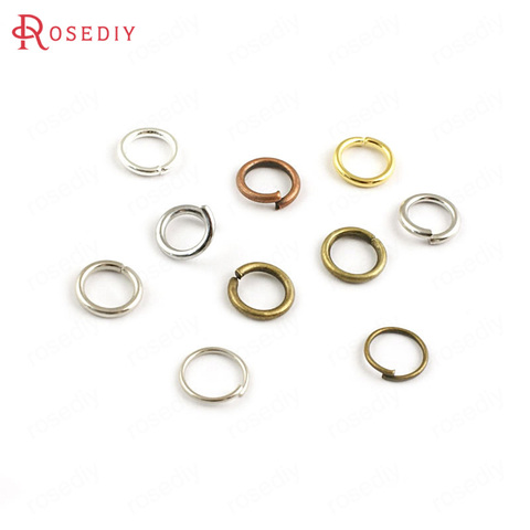 (16711)50g Diameter 4MM 5MM 6MM 7MM 8MM Thickness 0.7MM~1.2MM Iron Connect Rings Jump Rings Split Rings Jewelry Accessories ► Photo 1/6