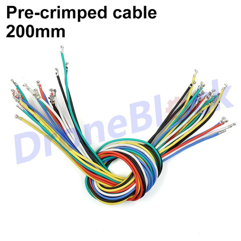 24Pcs 6 colors Pre-crimped Cables SPRacing F3 Pixhawk apm F4 CC3D GPS Telemetry OSD silicon wire 20cm ► Photo 1/6