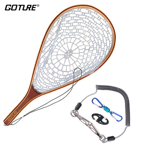 Goture Fly Fishing Net with Lanyard Rope Magnetic Buckle Casting Network Landing Net for Trout Bass Pike Fishing Accessories ► Photo 1/6