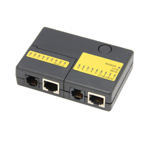 New Pocket LED Ethernet 4 Port RJ45 RJ11 Cat5 Network LAN Cable Tester ► Photo 1/5