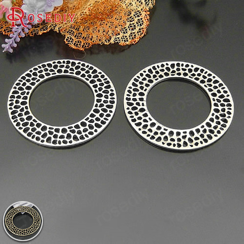 (21960)10PCS 49MM Antique Style Zinc Alloy Big Circle Pendants Diy Jewelry Findings Accessories Wholesale ► Photo 1/3