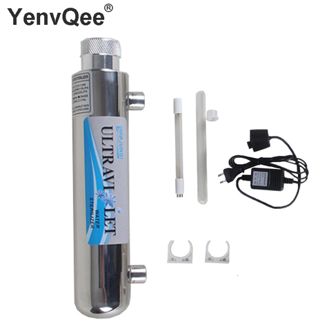6W Stainless steel 1GPM Ultra Violet Water Purifier Sterilizer tap water UV filter sterilization With  Lamp Tube ► Photo 1/1