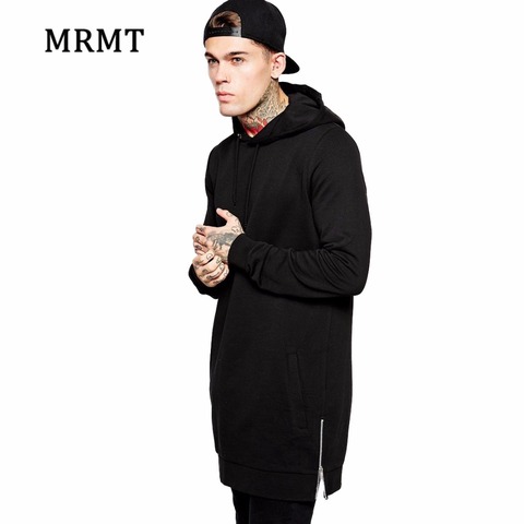 2022 Streetwear Men's Long Black Hoodies Sweatshirts Feece extra