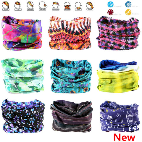 800-1000 Novelty Multi-color Seamless Bandanas Headwear Scarf Magic Headband  Face Mask Wrap Bicycle Headscarf Frauen Schal ► Photo 1/6