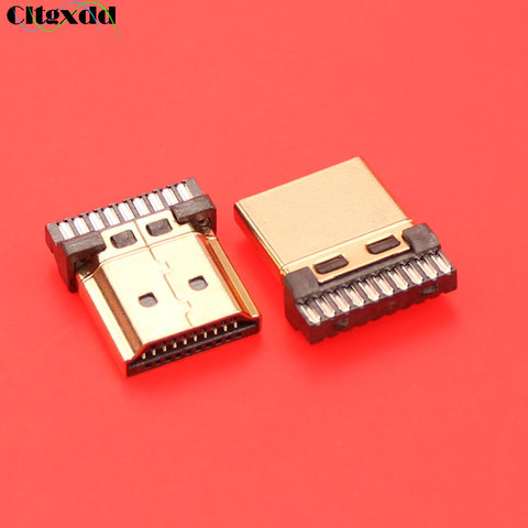 cltgxdd HDMI male plug connector socket Solder Wire type,HDMI male plug repair replacement ► Photo 1/1