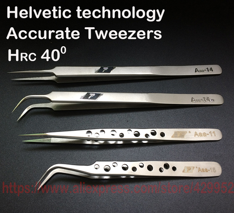 Precision Stainless Steel Accurate Anti Magnetic Anti-static Tweezers watchmaker Phone Mainboard Repair Tools ► Photo 1/6
