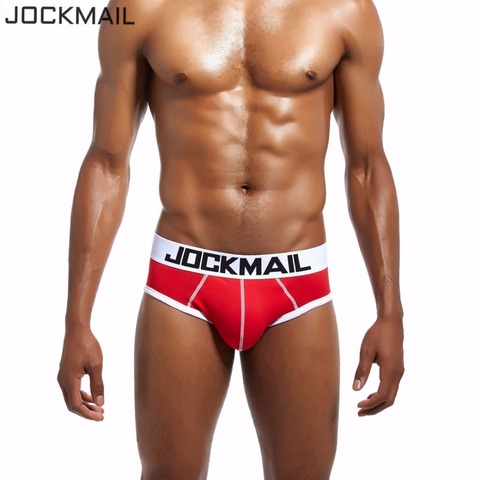 JOCKMAIL Brand Mens Bikini Underwear Cotton Classic Basics Sexy Men Briefs U Convex Calzoncillos Hombre Cueca Gay Men Panties ► Photo 1/6