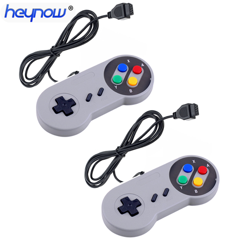free shipping Universal 9pin Wired Joypad Joystick for Nintendo SNES Game Controller 150cm Gamepad for TV game console drop ship ► Photo 1/5