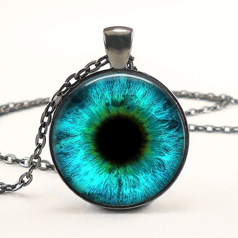 2017 New Round Photo Jewelry Dragon Eye Necklace  Eyes Pendant Glass Dome Necklaces Silver Pendants HZ1 ► Photo 1/2