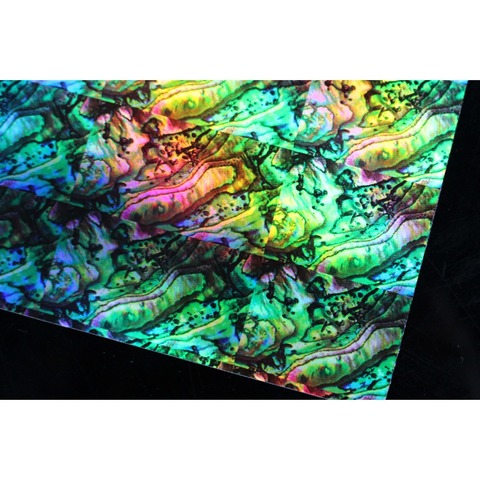 Tigofly 4 pcs/lot 10X22cm Shell Sticker Holographic Adhesive Film Flash Artificial Fish Skin  Jig Hard Baits Lures sticker ► Photo 1/6