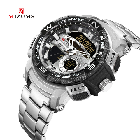 Luxury Brand Mizums Watch Men Quartz Mens Wrist Watches Waterproof 2 Times Alarm Electric Digital Sport Male Clock relogios 2022 ► Photo 1/6