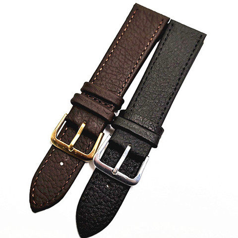 New arrived Wholesale 50PCS/lot High quality 16MM 18MM 20MM 22MM genuine cow leather watch strap genuine leather watch band ► Photo 1/6