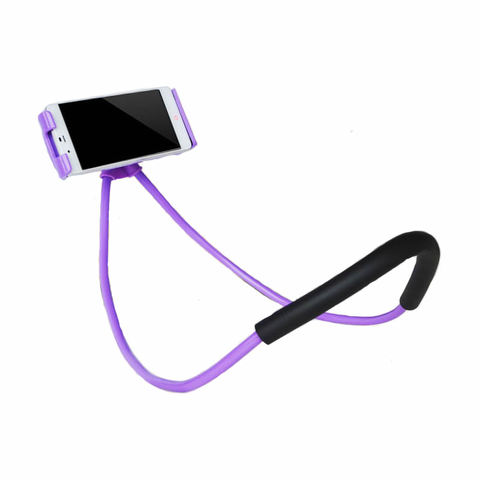 Lazy Bracket Universal 360 Degree Rotation Flexible Phone Selfie Holder Snake-like Neck Bed Mount Anti-skid For iPhone Android ► Photo 1/6