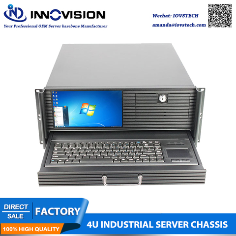 High performance 4U case with LCD screen Item NO:RC450C 4U workstation ► Photo 1/6
