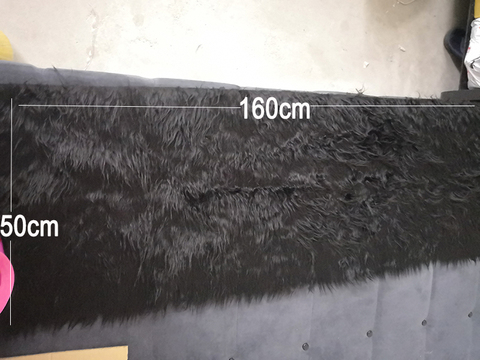 Black fur fabric for coat vest stage cosplay DIY accessories  ► Photo 1/4