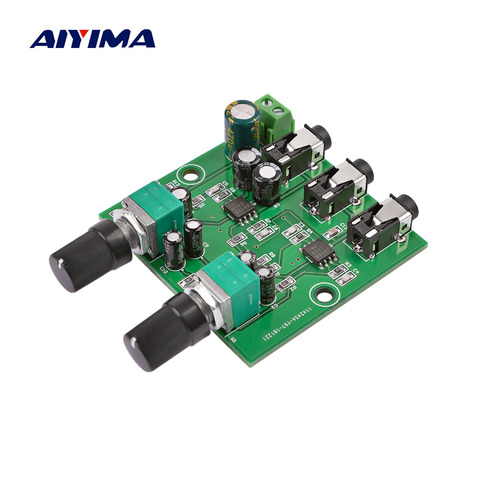AIYIMA 2Way Stereo Audio Signal Mixer Board Multi-Channels Mixing Board for One Way amplification Output Headset Amplifier Audio ► Photo 1/6