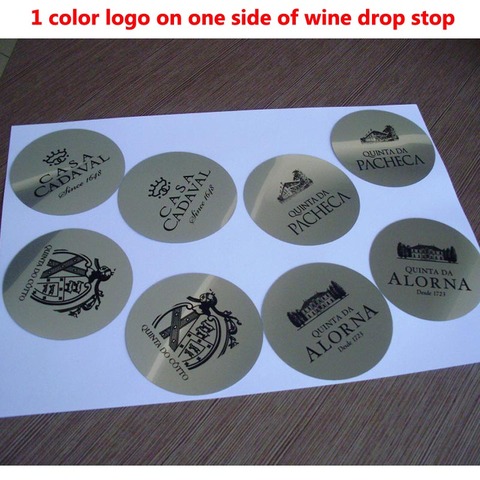 1000pcs Customized LOGO  Printed On Wine Pourer Drop Stop Pouring Disc Wine Pourer Wine Set Promotion Gift Bar accessories ► Photo 1/3