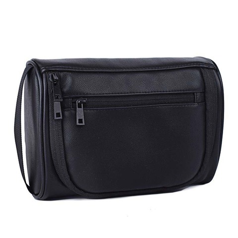 PU Leather Travelling Mini Bag Cosmetic Wash Bag Men Women Makeup Bag Organizer Beautician Bag Neceser Kosmetyczka organizer ► Photo 1/1