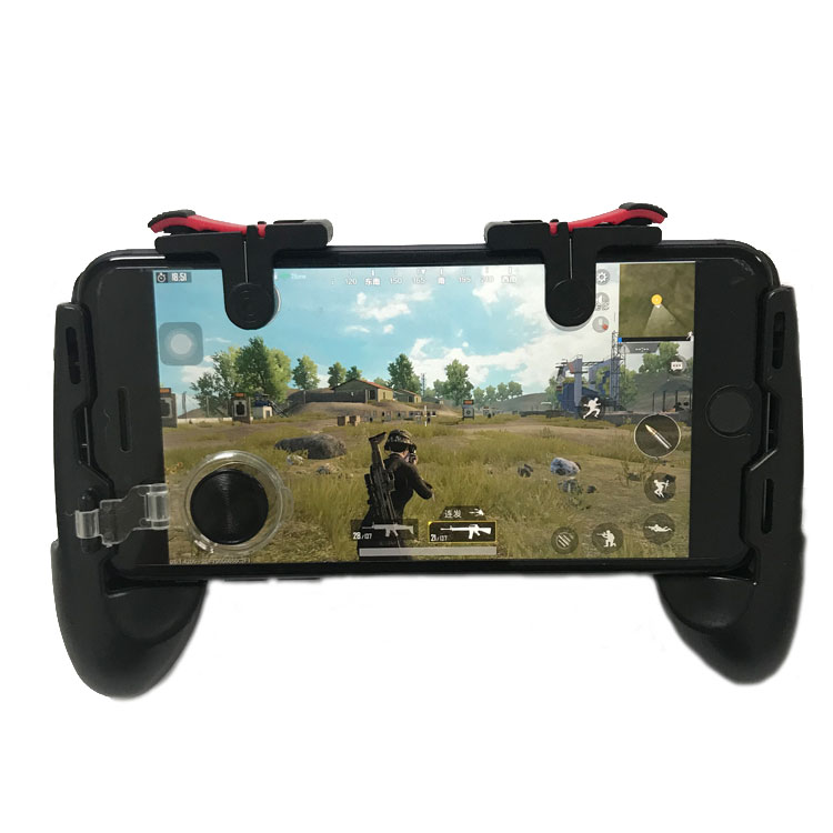 Mobile Game Controller with Cooling Fan for Fortnite PUBG,Smartphone Game L1R1 Triggers Controller Joystick Gamepad w/Aim and Fire Buttons for 4.7-6.5 Android iOS iPhone 