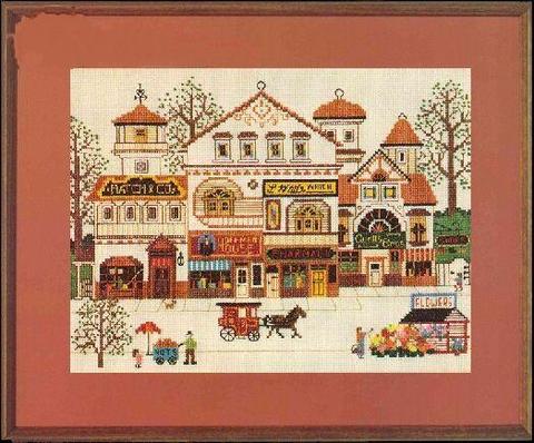 Top Quality Lovely Counted Cross Stitch Kit Victorian Shoppes Shopper Street Store Market Horse Carriage Dim 03528 ► Photo 1/1