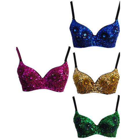 Hot selling New sexy Glod corset Golden sequins sexy bra Club queen costumes Punk Bra Set Gothic Hot Bustier Corsets ► Photo 1/5