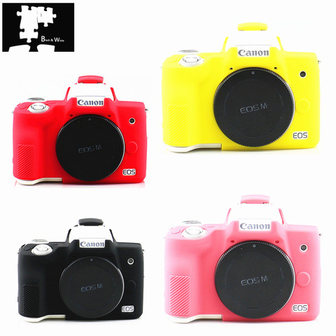 Silicone Armor Skin Case Body Cover Protector for Canon EOS M50 Body Digital Camera ONLY ► Photo 1/6