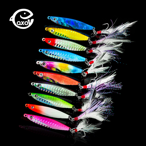 QXO Fishing Lure Jig Light Silicone Bait Wobbler Spinners Spoon Bait Squid Peche Octopus Winter Sea Ice Fishing Minnow Tackle ► Photo 1/6