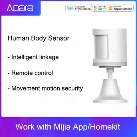 100% Aqara Human Body Sensor ZigBee Movement Motion Security Wireless Connection Light Intensity Gateway 2 Mi home APP ► Photo 1/5