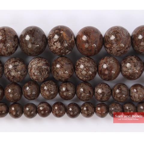 Wholesale Natural Stone Coffee Snowflake Jaspers Beads For Necklace Bracelet Making Strand 16