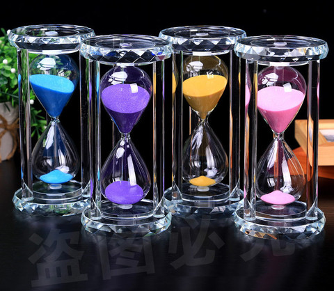 15/30/45/60 Minute Crystal Glass Hourglass Sand Timer Clock Crafts Home Decor Birthday Love Valentine's Day Gift Reloj De Arena ► Photo 1/6