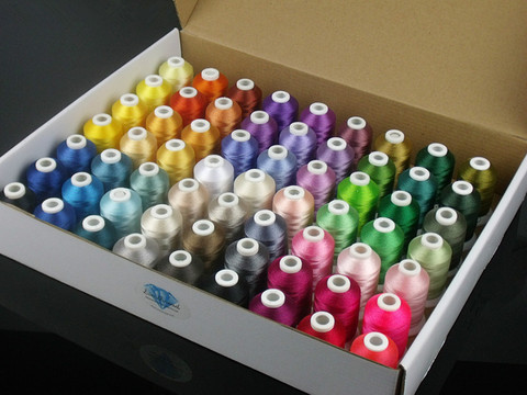 Brother Colors Series Computer Machine Embroidery Thread Filament, 1000m*63 Bright colors Strong Strength, Eco-Friendly ► Photo 1/6