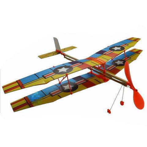 2022 New Arrival Hot Sale Simple Elastic Rubber Band Powered DIY Foam Plane Model Kit Aircraft Educational Toy ► Photo 1/6