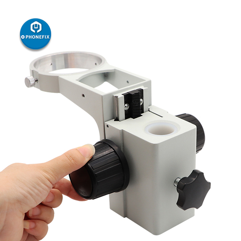 76mm Trinocular Microscope Head Holder Ring bracket to Stand Post Adjustable Stereo Zoom Microscope Heavy Focusing Holder Arm ► Photo 1/6