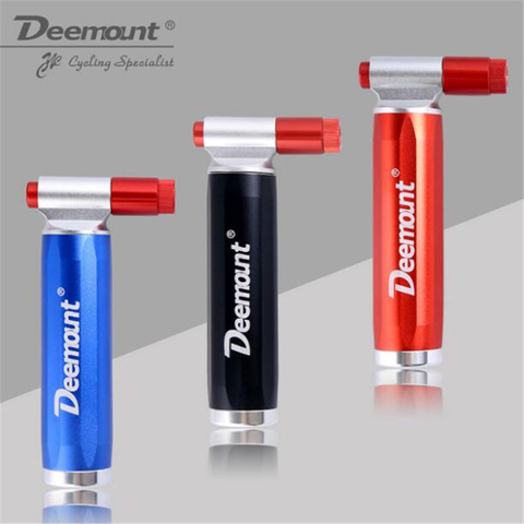 Deemount Bicycle CO2 Pump for 16 Gram Non Threaded Cartridge Bike Tire Ball Portable Inflator Dual Head Presta Schrader Valve ► Photo 1/5