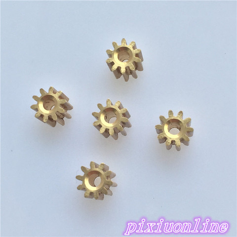 5pcs K091Y Wear-resisting Copper Gear For Micro DC Motor Inside Diameter 2mm DIY Model Car Plane  High Quality On Sale ► Photo 1/4