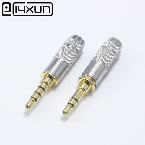 EClyxun 1Pcs New Copper Mini 3.5 mm 3/4 Pole with Clip Plug Audio Jack Earphone Adapter for DIY Stereo Headset Earphone ► Photo 1/6